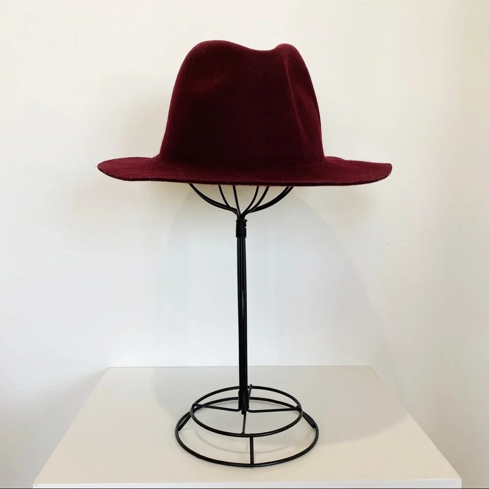 Rhythm 100% wool maroon hat